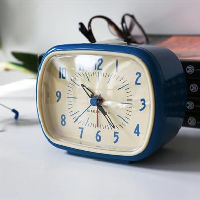 Kikkerland Blue Retro Alarm Clock-Retro Çalar Saat Mavi