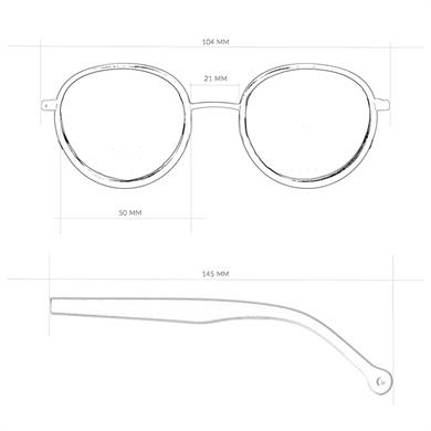 Parafina Güneş Gözlüğü Hybrid Metal Huracan II Arizona Gold