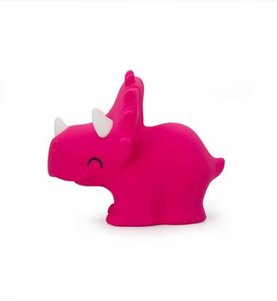 Dhink Silikon Gece Lambası Triceratops Trixie Pembe