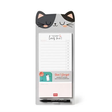 Legami Buzdolabı Magnetli Notluk Dont Forget Kedi