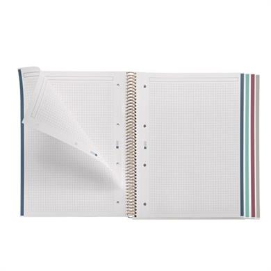 Miquelrius A4 Spiralli Kareli Defter Çiçekler