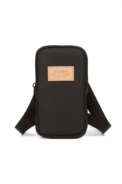 Pupba Omuz, Telefon Çantası Line X Deri Siyah