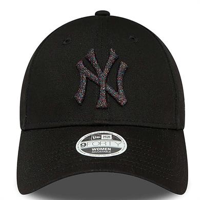 New Era Kadın Şapka New York Yankees Metallic Logo Black