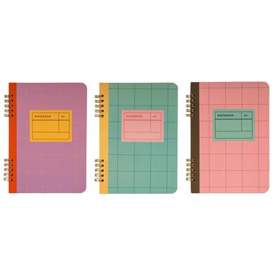 Kikkerland Spiral Bound A5 Notebook-Spriralli A5 Defter