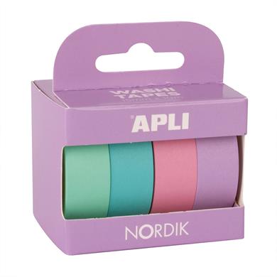 Apli Kağıt Bant 4lü Set Pastel Renkler