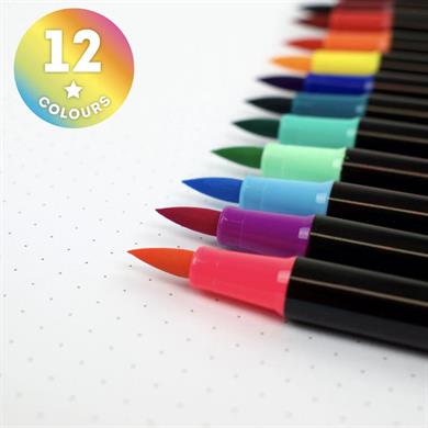 Legami Keçeli Kalem Seti Brush Marker Bright