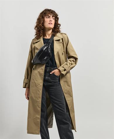 Wouf Bel Çantası Waist Bag Quilted Black Glossy