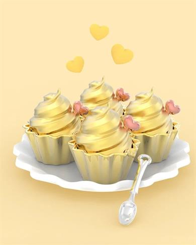 Metalmorphose Anahtarlık Cupcake