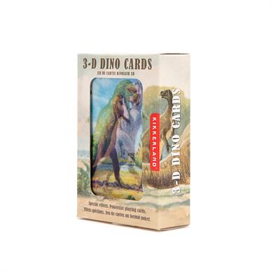 Kikkerland 3-D Dino Cards-3D Dinozor Oyun Kartı