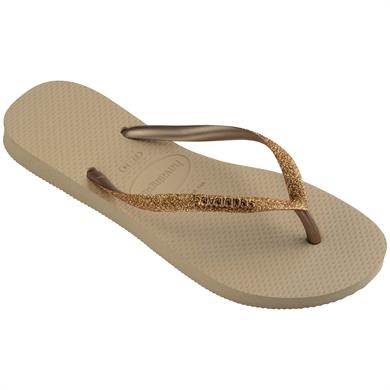 Havaianas Parmakarası Terlik Slim Glitter 2 Sand/Golden Light Metallic
