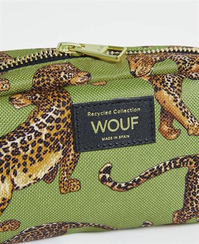 Wouf Makyaj Çantası Make Up Bag Daily Olive Leopard