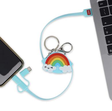 Legami Charge N Roll 3 in 1 Şarj Kablosu Rainbow