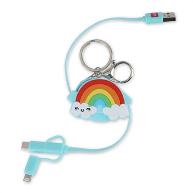Legami Charge N Roll 3 in 1 Şarj Kablosu Rainbow