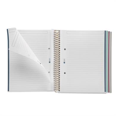 Miquelrius A5 Spiralli Çizgili Defter Garden