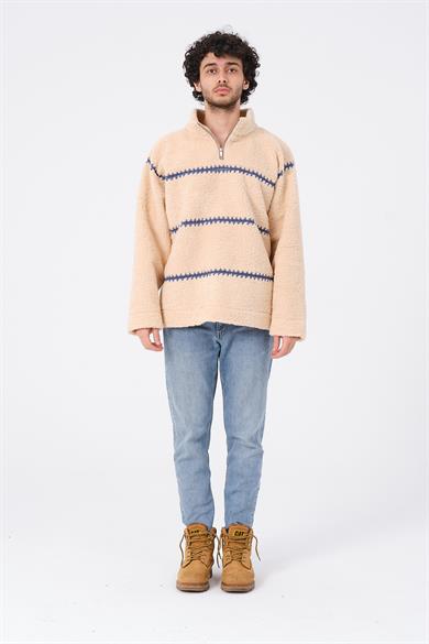 Cucaracha Peluş Sweatshirs Rose & Cross Ekru