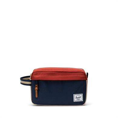 Herschel Seyahat, Makyaj, Tıraş Çantası Chapter Travel Kit Black Iris/Red Ochre/Twill