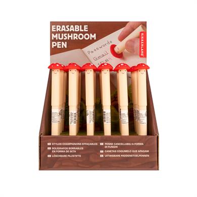 Kikkerland Erasable Mushroom Pen - Silinebilir Mantar Kalem