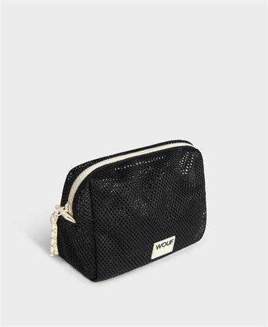 Wouf Makyaj Çantası Toiletry Bag Mesh Collection Onyx