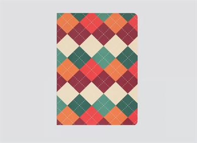 Gentry Çizgili Defter Baklava Desenli
