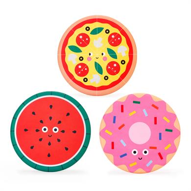 Kikkerland Kidoki Flexible Silicone Flying Discs-Kidoki Esnek Silikon Uçan Diskler