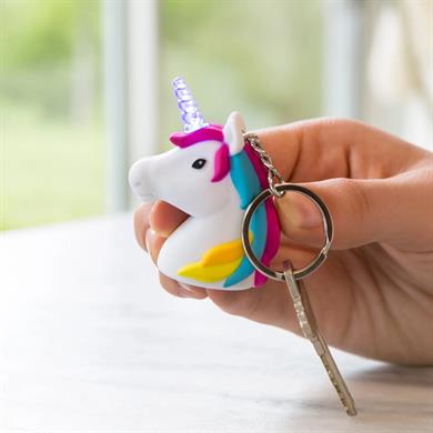 Kikkerland Unicorn LED & Sound Keychain-Led Anahtarlık Unicorn
