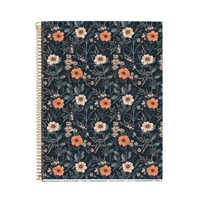 Miquelrius A4 Spiralli Kareli Defter Çiçekler