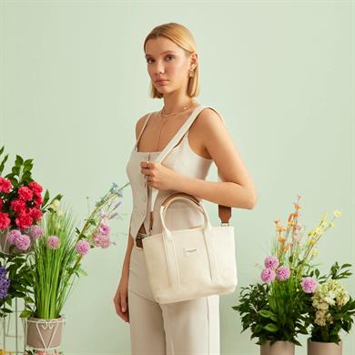 Maison Sacrée Mini Kol Çantası Miramar Bej