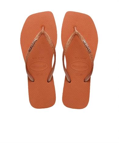 Havaianas Parmakarası Terlik Square Glitter Cerrado Orange