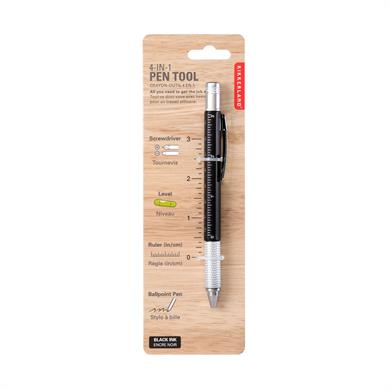 Kikkerland 4-in-1 Pen Tool-4 In 1 Pen Tool Çok İşlevli Kalem