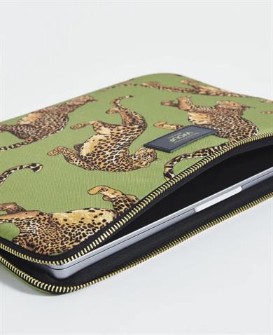 Wouf Laptop Kılıfı Daily Olive Leopard 15