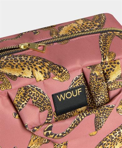 Wouf Makyaj Çantası Large Toiletry Bag Blush Leopard