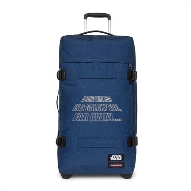 Eastpak 2 Tekerlekli Bavul, Valiz TRANSITR L SW STARS NAVY