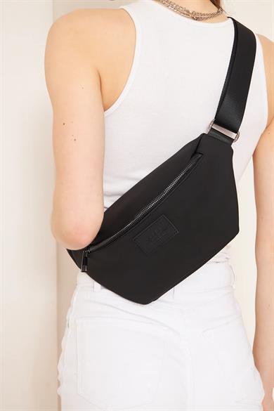 Pupba Bel Çantası Mojo X Deri Siyah