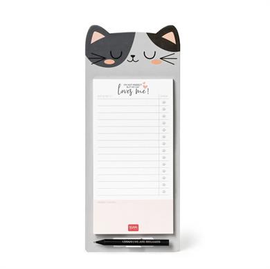 Legami Buzdolabı Magnetli Notluk Dont Forget Kedi