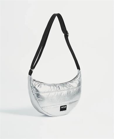 Wouf Omuz Çantası Crossbody Bag Quilted Silver