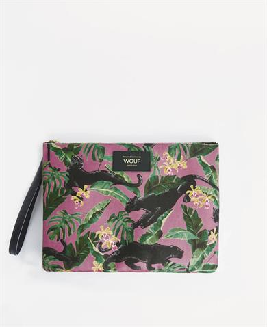 Wouf Clutch, El Çantası XLarge Pouch Daily Rose Yucata
