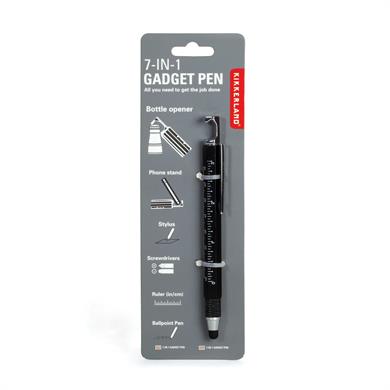 Kikkerland 7-in-1 Gadget Pen-Çok İşlevli Kalem