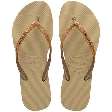 Havaianas Parmakarası Terlik Slim Glitter 2 Sand/Golden Light Metallic