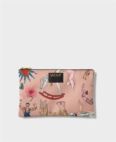 Wouf Clutch, El Çantası XLarge Pouch Bag Circus