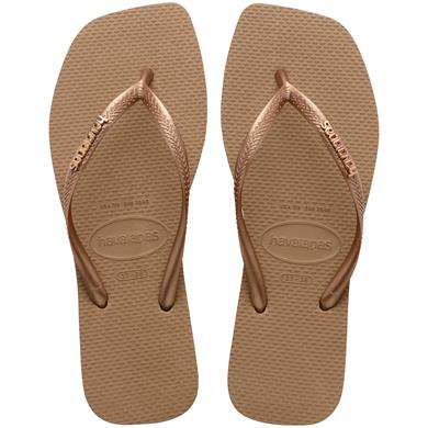 Havaianas Parmakarası Terlik Square Logo Metallic Rose/Gold