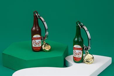 Metalmorphose Anahtarlık Bira Kırmızı