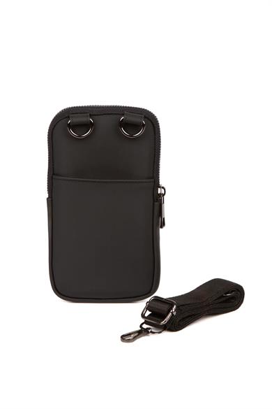 Pupba Omuz, Telefon Çantası Line X Deri Siyah