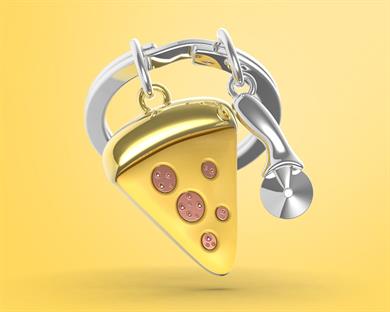 Metalmorphose Anahtarlık Pizza