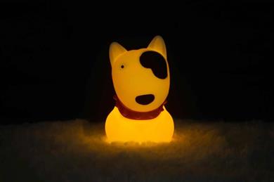 Dhink Silikon Gece Lambası Köpek Bob Beyaz