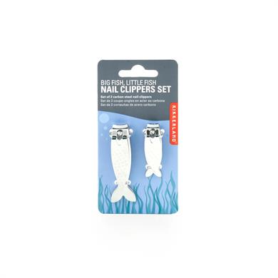 Kikkerland Big Fish, Little Fish Nail Clippers Set-Tırnak Makası Seti Balık