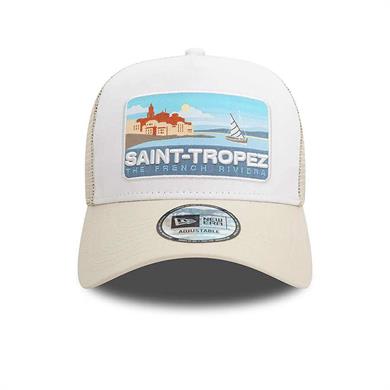 New Era Unisex Şapka Saint-Tropez A-Frame Trucker Cap – White