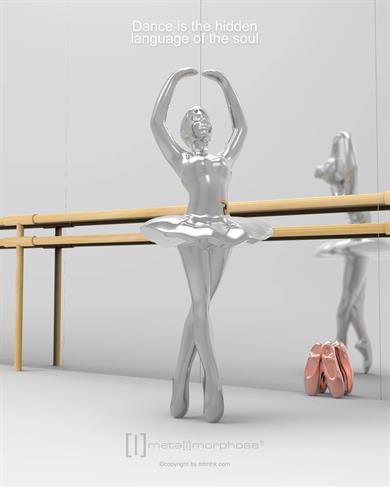 Metalmorphose Anahtarlık Balerin