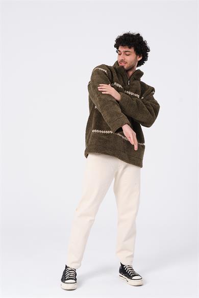 Cucaracha Peluş Sweatshirs Rose & Cross K.Haki