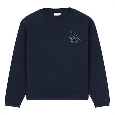 Maison Sacrée Sweatshirt Paloma Lacivert Baskılı