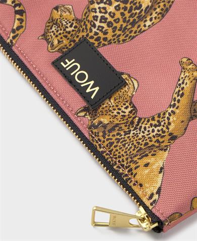Wouf Clutch, El Çantası Pouch Blush Leopard